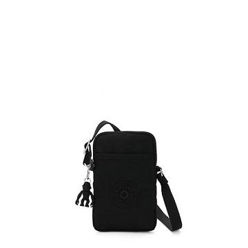 Black Noir Kipling Tally Crossbody Phone Bag | SG 1849XY